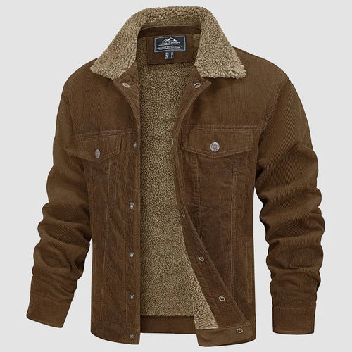 Stylish Men’s Corduroy Jacket - Trendy and Comfortable