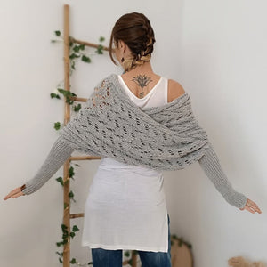 Stylish Boho Knitted Wrap – Cozy and Versatile for All Seasons