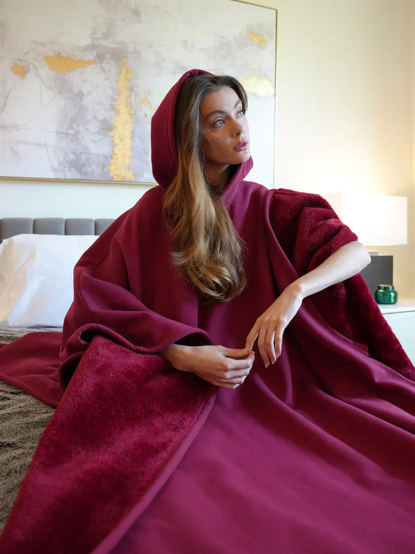 Cozy Sherpa Hoodie Blanket – Ultimate Comfort Cocoon