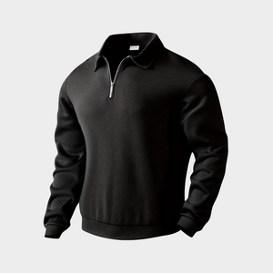 Luxurious Quarter Zip Sweater - Stylish Comfort