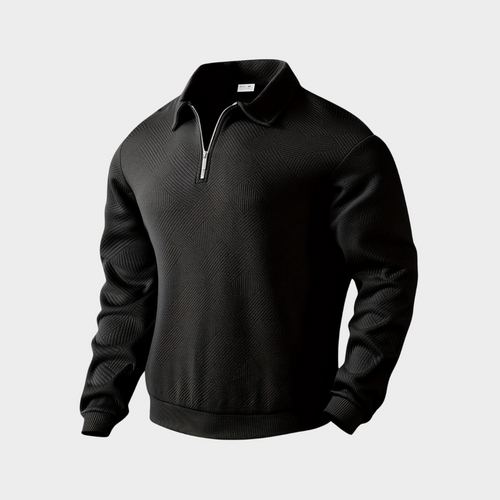 Luxurious Quarter Zip Sweater - Stylish Comfort