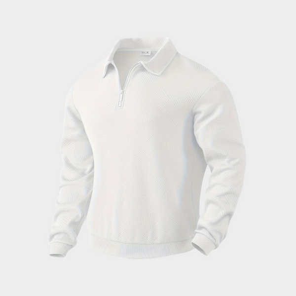 Luxurious Quarter Zip Sweater - Stylish Comfort