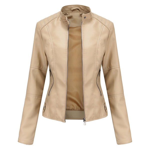 Stylish Tailored Leather Jacket for Women