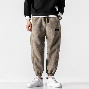 Cozy Sherpa-Lined Men's Jogging Pants – Trendy Urban Style
