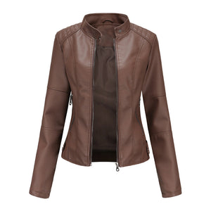 Stylish Tailored Leather Jacket for Women
