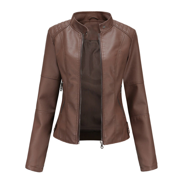 Stylish Tailored Leather Jacket for Women