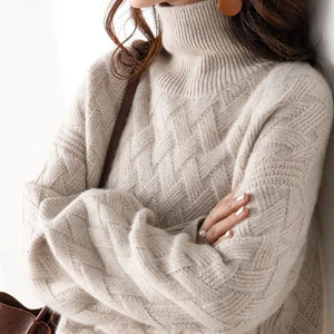 Luxurious Cashmere Turtleneck Sweater | Elegant Autumn Style