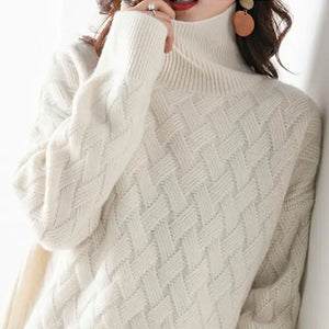 Luxurious Cashmere Turtleneck Sweater | Elegant Autumn Style