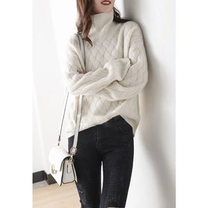 Luxurious Cashmere Turtleneck Sweater | Elegant Autumn Style