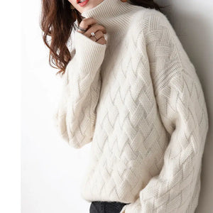 Luxurious Cashmere Turtleneck Sweater | Elegant Autumn Style
