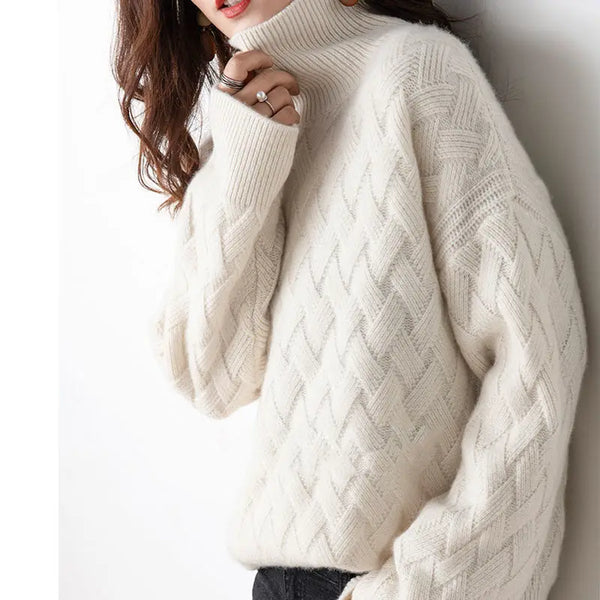 Luxurious Cashmere Turtleneck Sweater | Elegant Autumn Style