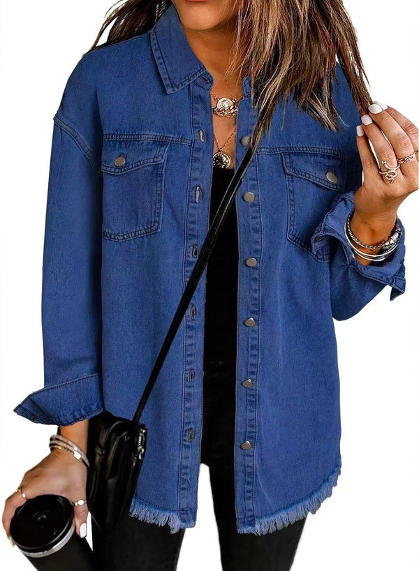 Stylish Versatile Denim Jacket - Timeless Everyday Essential