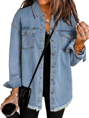 Stylish Versatile Denim Jacket - Timeless Everyday Essential