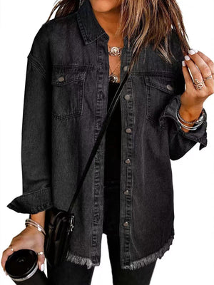 Stylish Versatile Denim Jacket - Timeless Everyday Essential