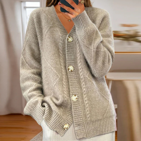 Cozy Cable-Knit Cardigan Elegant