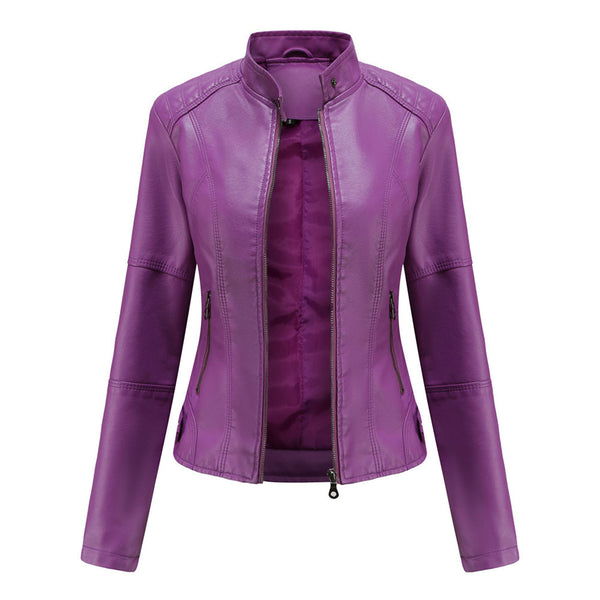 Stylish Tailored Leather Jacket for Women