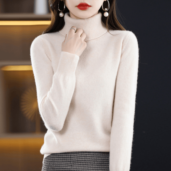 Luxurious Women's Cashmere Turtleneck Sweater
