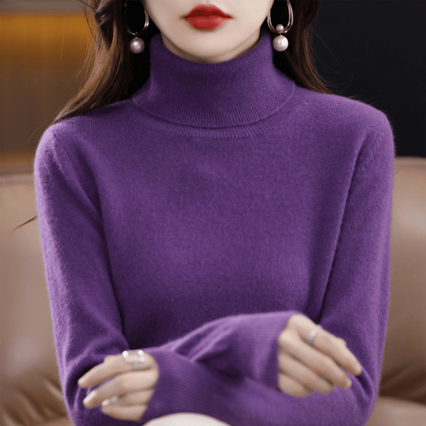 Luxurious Women's Cashmere Turtleneck Sweater