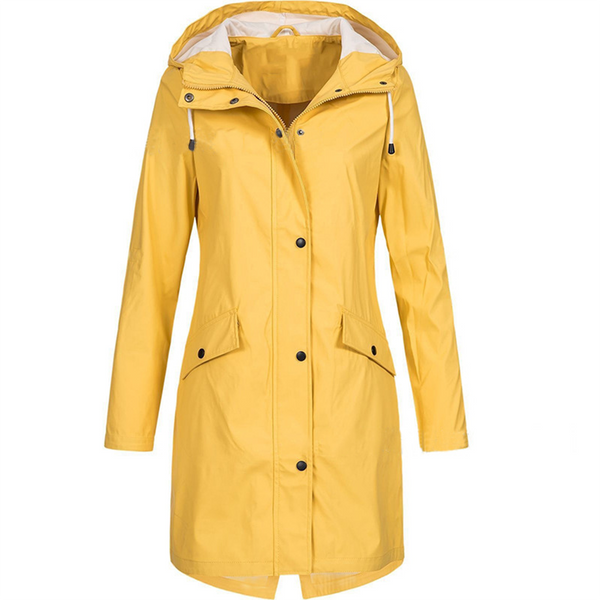 Lightweight Waterproof Windproof Hooded Raincoat for Women