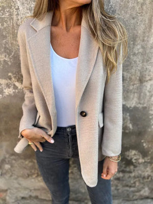 Stylish Casual Long Sleeve Lapel Jacket