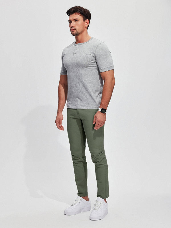 Premium Stretch Men's Chinos - Comfortable Fit