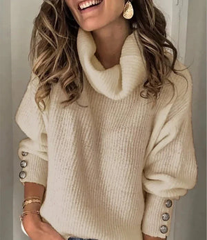 Stylish Turtleneck Sweater for Women | Cozy Light Design