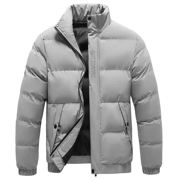 Stylish Weather-Resistant Men's Jacket with Collar – Functional & Durable