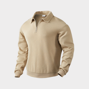 Luxurious Quarter Zip Sweater - Stylish Comfort