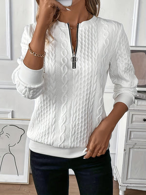 Cozy Zippered Sweater for Women