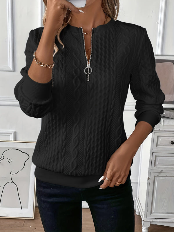 Cozy Zippered Sweater for Women