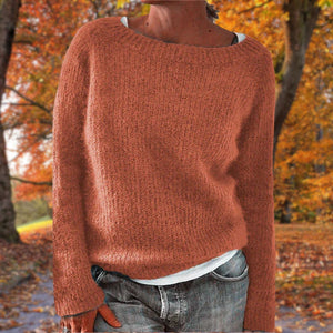 Cozy Boat Neck Women's Sweater in Soft Fabric