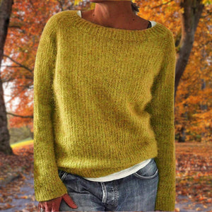 Cozy Boat Neck Women's Sweater in Soft Fabric