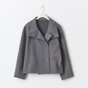 Chic Double-Breasted Short Jacket with Elegant Style