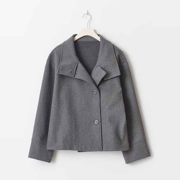 Chic Double-Breasted Short Jacket with Elegant Style