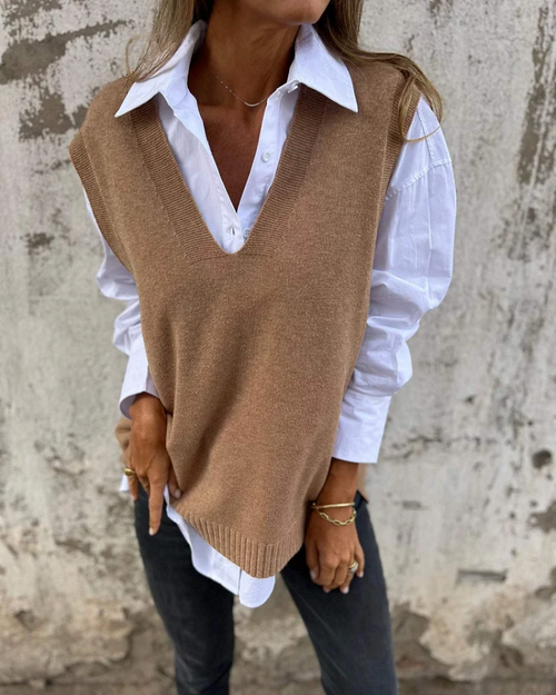 Elegant Knit Vest - Premium Quality
