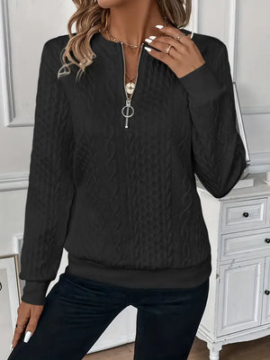 Cozy Zippered Sweater for Women