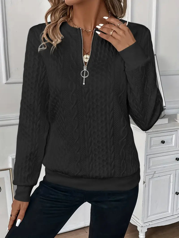 Cozy Zippered Sweater for Women