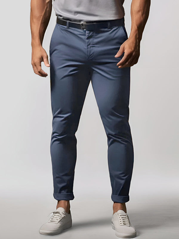 Premium Stretch Men's Chinos - Comfortable Fit