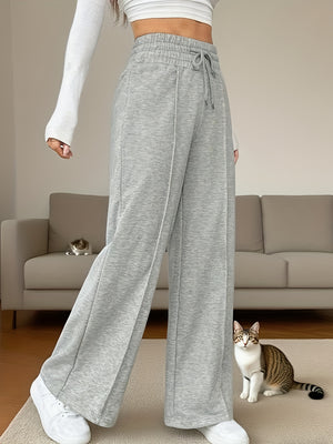 Elegant High-Waisted Wide-Leg Trousers
