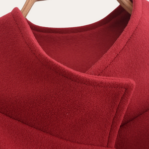 Elegant Wool Cape Coat for Women