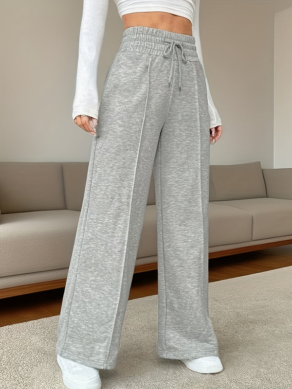 Elegant High-Waisted Wide-Leg Trousers