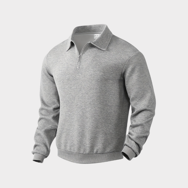 Luxurious Quarter Zip Sweater - Stylish Comfort