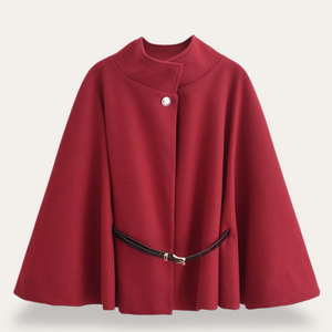 Elegant Wool Cape Coat for Women