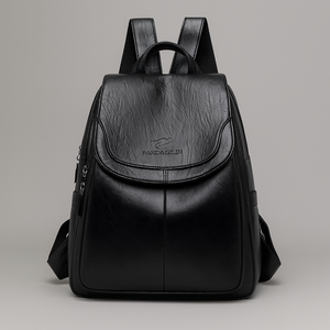 Stylish Anti-Theft Leather Backpack for Women