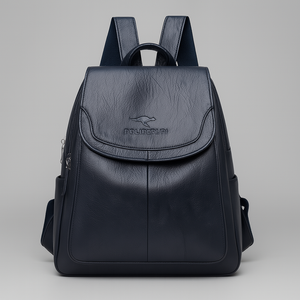 Stylish Anti-Theft Leather Backpack for Women