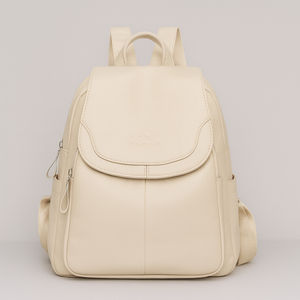Stylish Anti-Theft Leather Backpack for Women