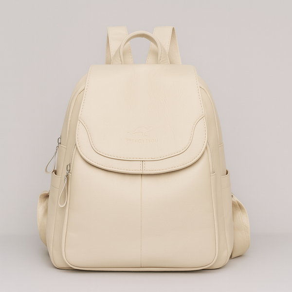 Stylish Anti-Theft Leather Backpack for Women