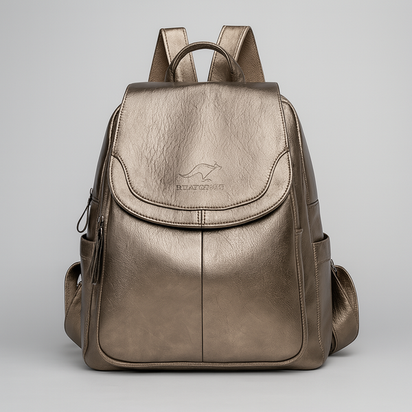 Stylish Anti-Theft Leather Backpack for Women