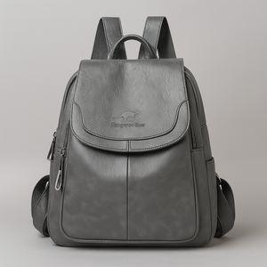 Stylish Anti-Theft Leather Backpack for Women
