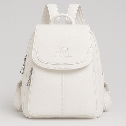 Stylish Anti-Theft Leather Backpack for Women